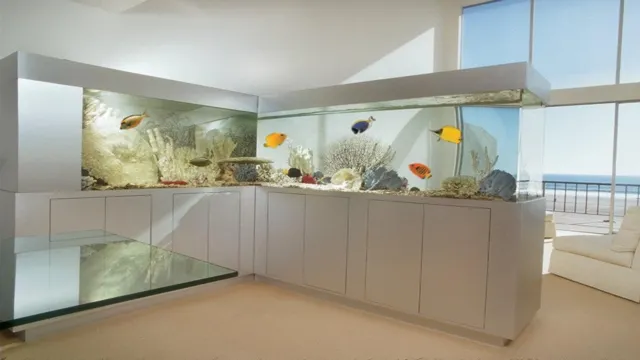 how to get gallons from l shaped aquarium