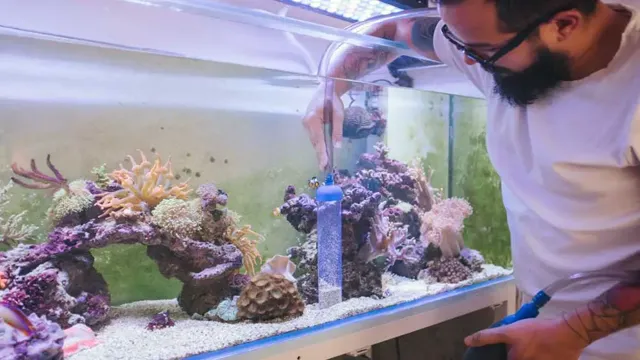 how to get rid of floating sand in aquarium