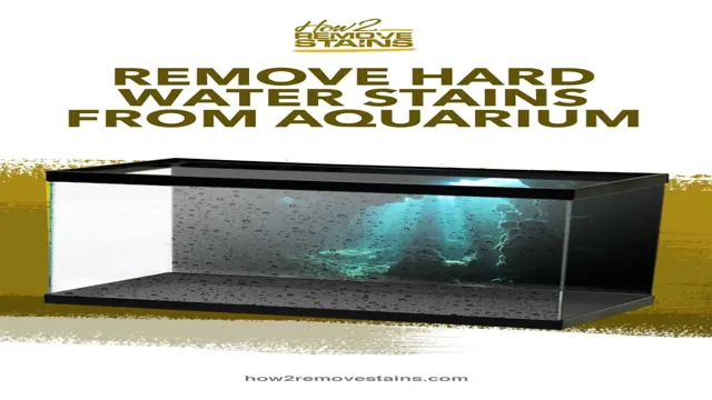 how to get rid of hard water in aquariums