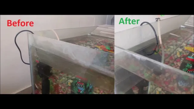 how to get rid of water stains on glass aquarium