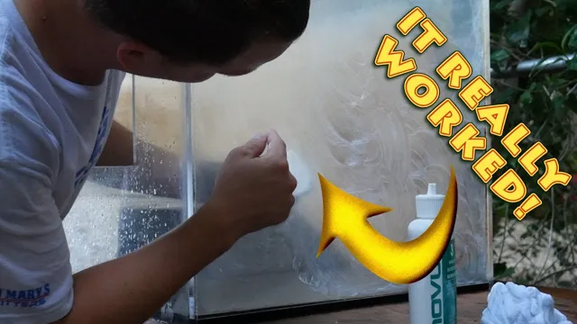 how to get scratches out of aquarium glass