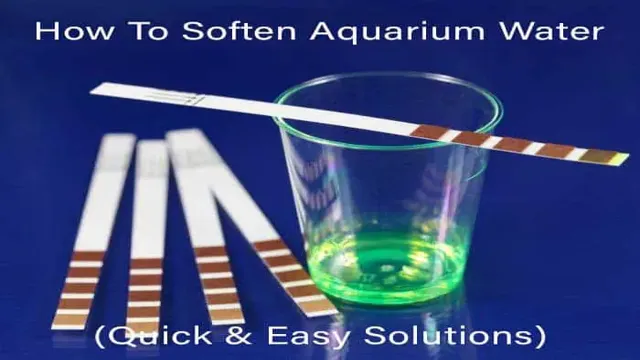 how to get softer water in aquarium