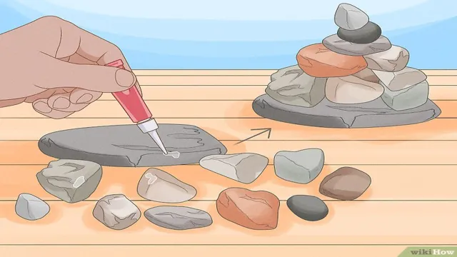 how to glue rocks together aquarium