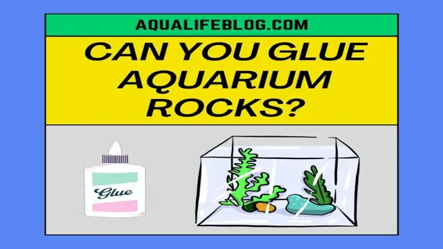 how to glue stones in an aquarium