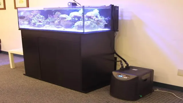 how to lessen water speed from chiller to aquarium