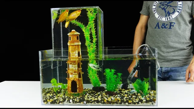 how to level an aquarium leaning to the right