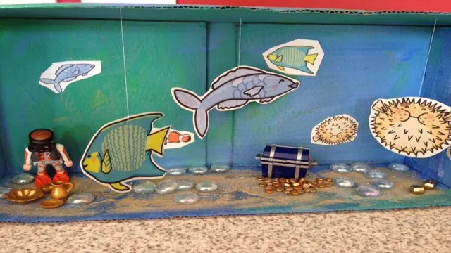 how to make a cardboard aquarium at home