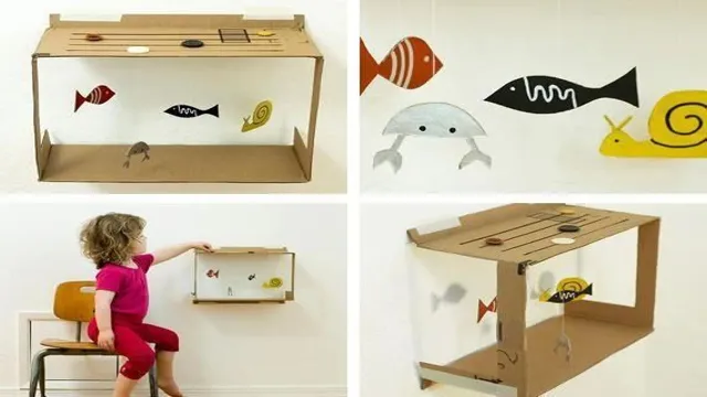 how to make a cardboard box aquarium