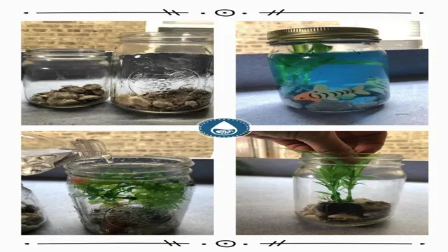 how to make a fake aquarium in a jar