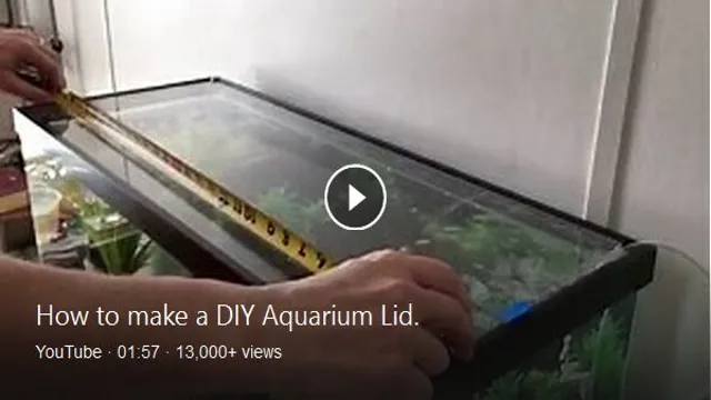 how to make a mesh aquarium lid