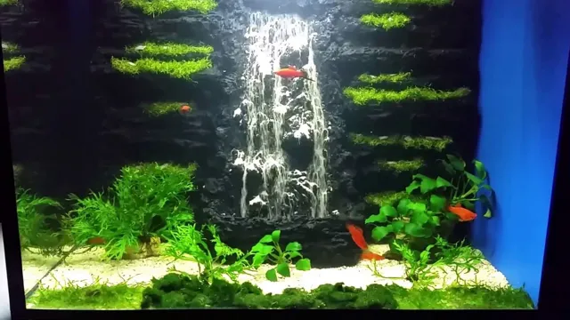 how to make a sand waterfall in aquarium