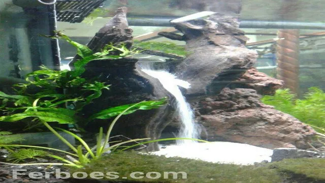 how to make a sand waterfall in aquarium