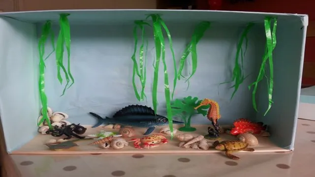 how to make a shoe box aquarium