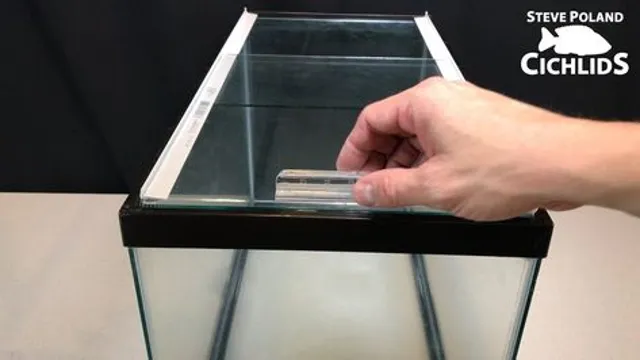 how to make a sliding glass top for aquarium