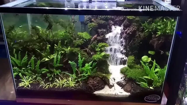 how to make a waterfall in an aquarium