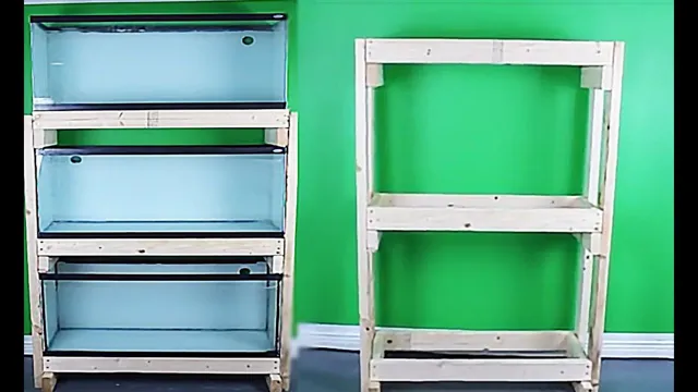 how to make a wooden aquarium rack