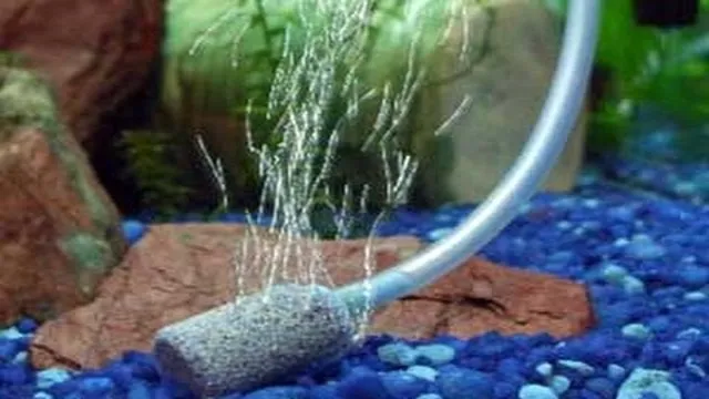 how to make an aquarium air stone stay down