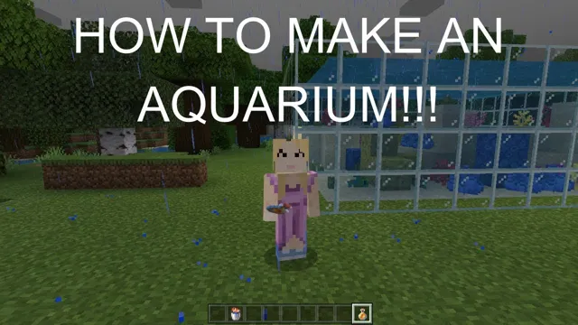 how to make an aquarium in miencraftg