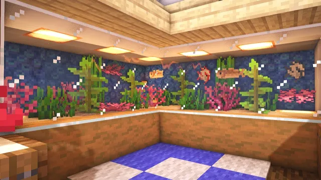 how to make an aquarium in minecraft wall less