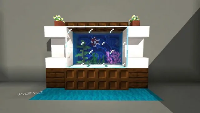 how to make an aquarium minecraft