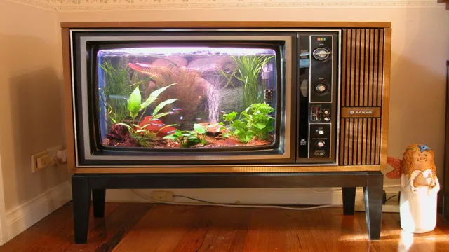 how to make an aquarium out of old tv