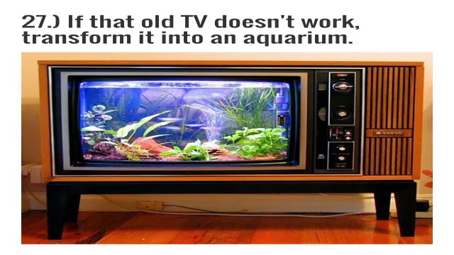 How to Make an Aquarium out of Old Tv: Transform Your Vintage Set into a Stunning Tank