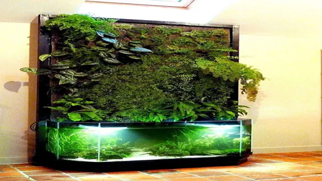 how to make an aquarium plant wall