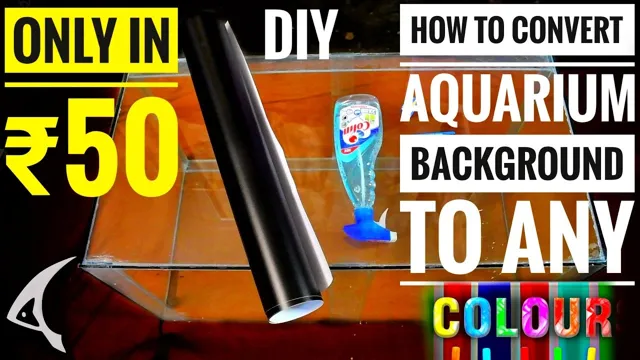 how to make aquarium background stick