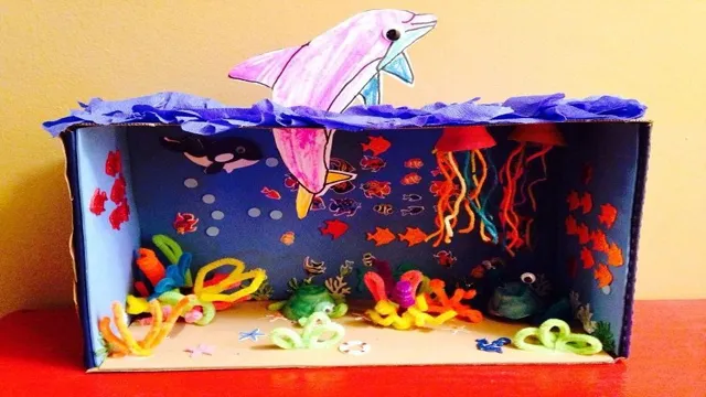how to make aquarium for school project