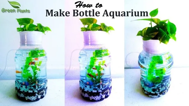 how to make aquarium with plastic bottles