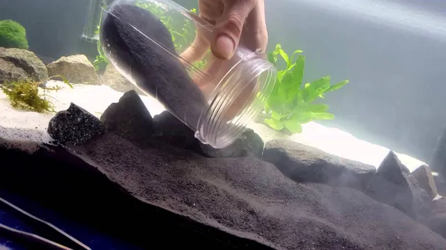 how to make black sand for aquarium