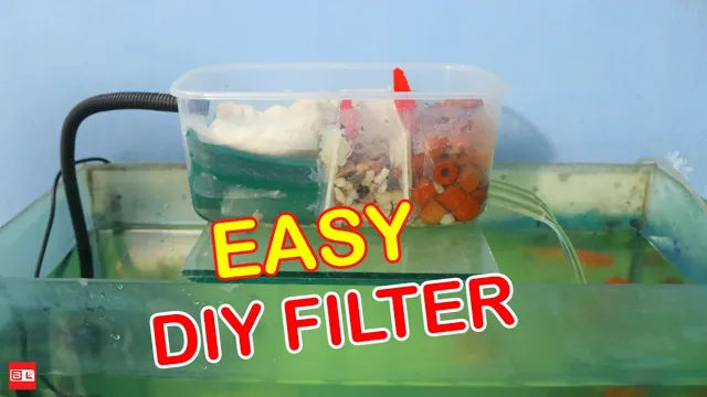 how to make external aquarium filter at home