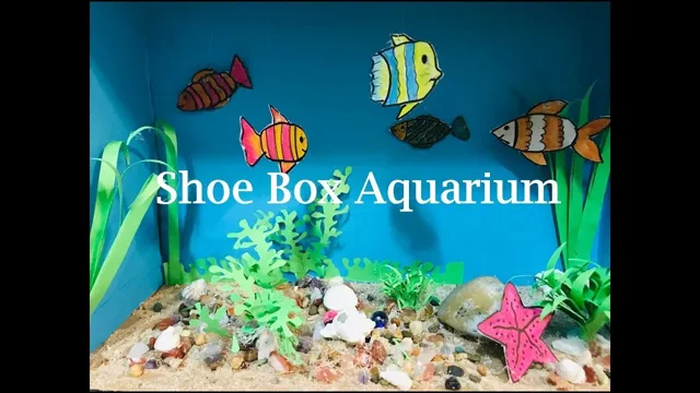 how to make fish aquarium from shoebox