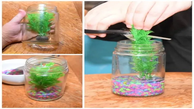 how to make light up mason jar aquariums