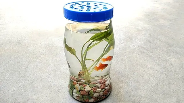 how to make mini bottle aquarium