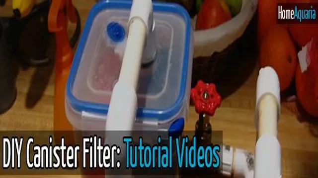 how to make your own canister aquarium filter