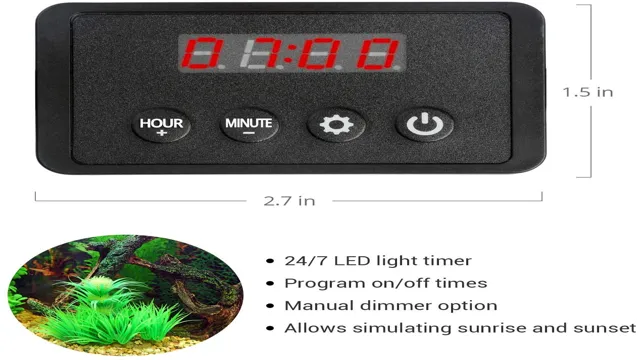 how to program koval aquarium light dimmer timer