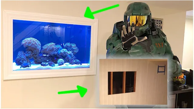 how to put an aquarium in the wall