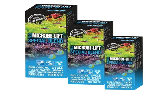 how soon will microne lift special blend affect aquarium water