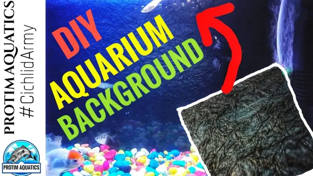 how to apply aquarium background paper