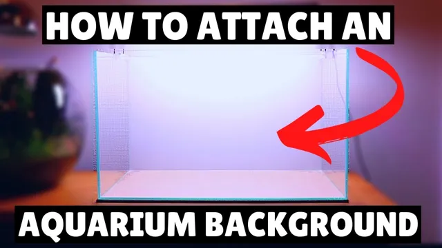 how to attach a background to an aquarium
