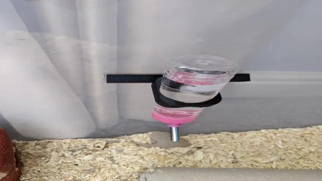 how to attach a hamster water bottle to an aquarium
