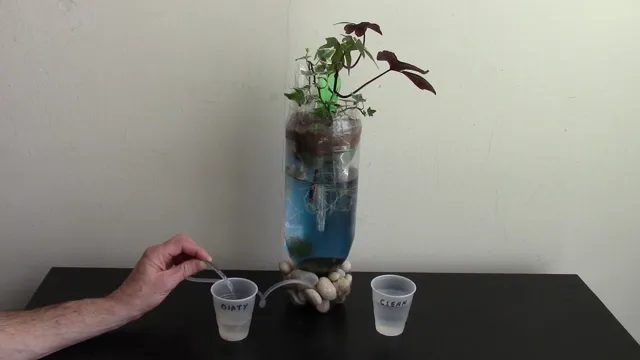 how to attach a water bottle to an aquarium