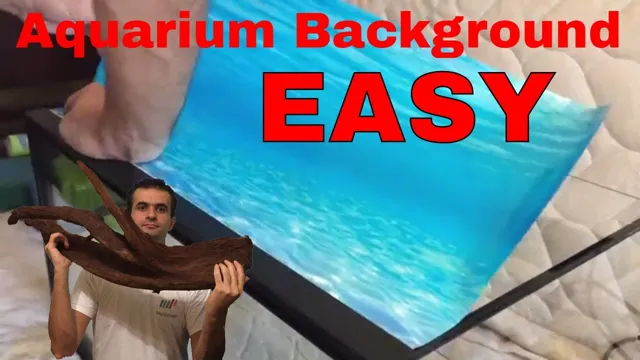 how to attach aquarium backgrounds
