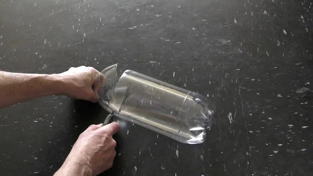 how to attatch water bottle to aquarium