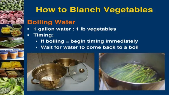 how to blanch vegetables for aquarium