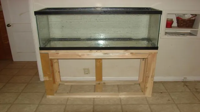 how to build a 55 gallon fish aquarium stand