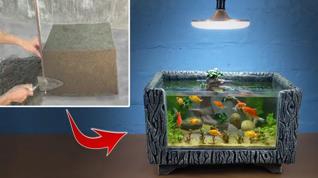 how to build a cement aquarium