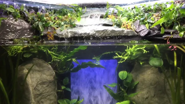 how to build a sand fall in aquarium