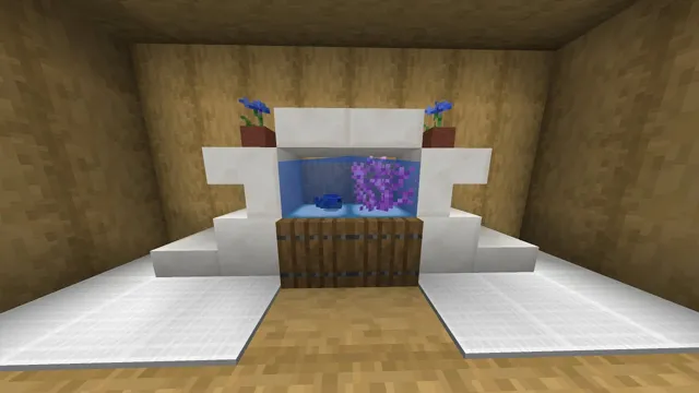 how to build a small aquarium in minecraft